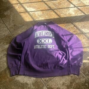 vintage 90s/80s northwestern university heavyweight crewneck
